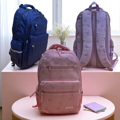 Balo Đi Học Nữ Binbes BNS-6069 Chống Gù, Màu Pastel, Đựng Laptop, Đi Làm Và Du Lịch