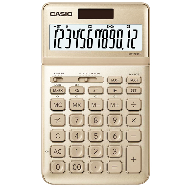 Máy Tính Văn Phòng Casio JW200SC-DG + Bút Ngẫu Nhiên