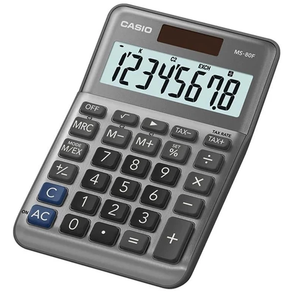 Máy Tính Văn Phòng Casio MS - 80F + Bút Ngẫu Nhiên