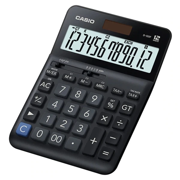 Máy Tính Văn Phòng Casio D - 120F + Bút Ngẫu Nhiên