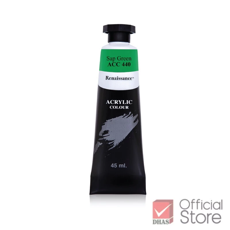 Màu nước acrylic dạng tuýp lớn 45ml Renaissance cao cấp vẽ được trên mọi chất liệu