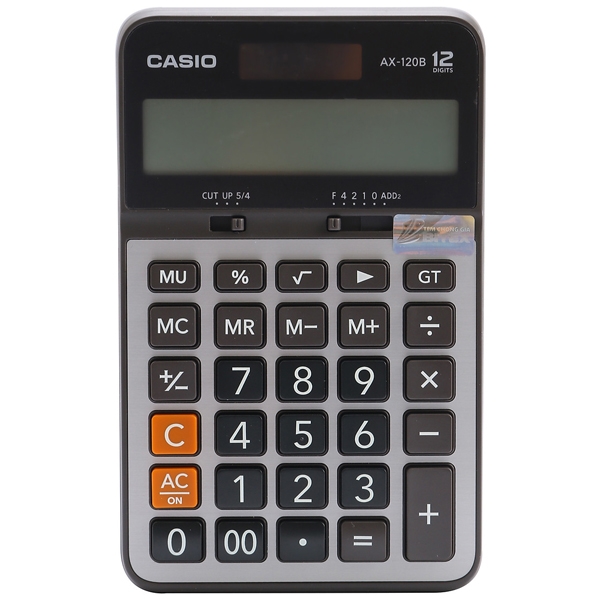 Máy Tính Văn Phòng Casio AX - 120B - W-DC + Bút Ngẫu Nhiên