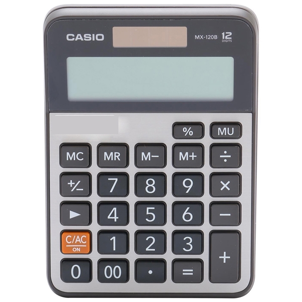 Máy Tính Văn Phòng Casio MX - 120B - W-DC + Bút Ngẫu Nhiên