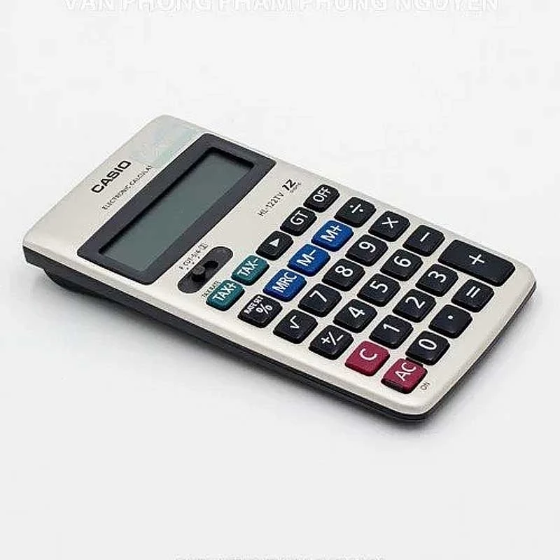 Máy Tính Văn Phòng Casio HL - 122TV - W-DP + Bút Ngẫu Nhiên