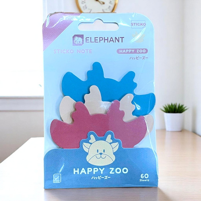 Set 60 Giấy Note Hình Thú Dễ Thương Elephant