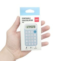 Máy Tính Bỏ Túi - Deli EM10 - Màu Xanh Da Trời