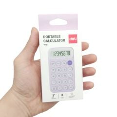 Máy Tính Bỏ Túi - Deli EM10 - Màu Tím
