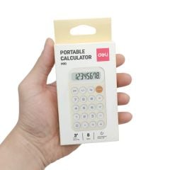 Máy Tính Bỏ Túi - Deli EM10 - Màu Vàng