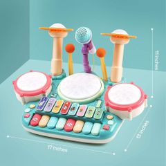 Đồ Chơi Bộ Trống Kèm Piano Vui Nhộn Drum And Piano - Peek A Boo PAB003