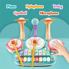 Đồ Chơi Bộ Trống Kèm Piano Vui Nhộn Drum And Piano - Peek A Boo PAB003
