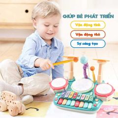 Đồ Chơi Bộ Trống Kèm Piano Vui Nhộn Drum And Piano - Peek A Boo PAB003