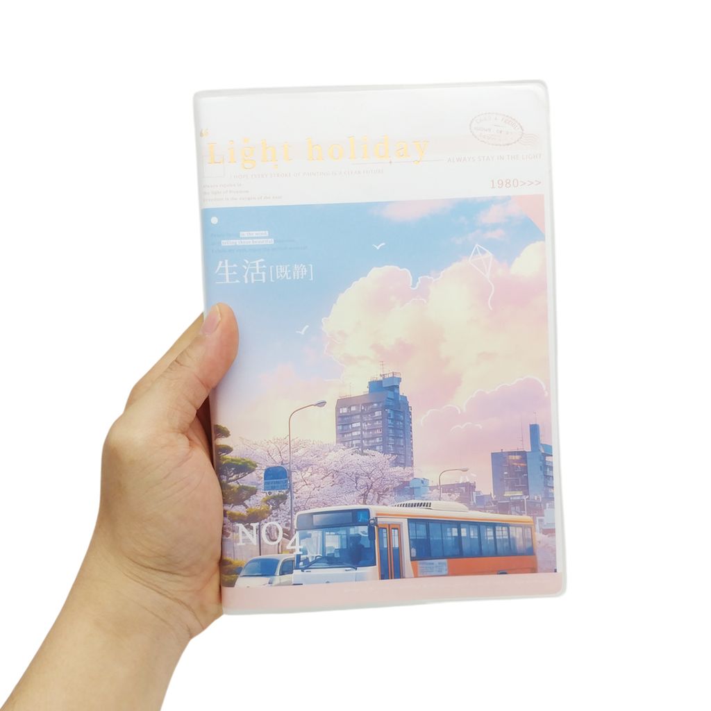 Sổ Bìa Da A5 - Kẻ Ngang - 240 Trang 80gsm - Depai A5-84-13 - Mẫu 2