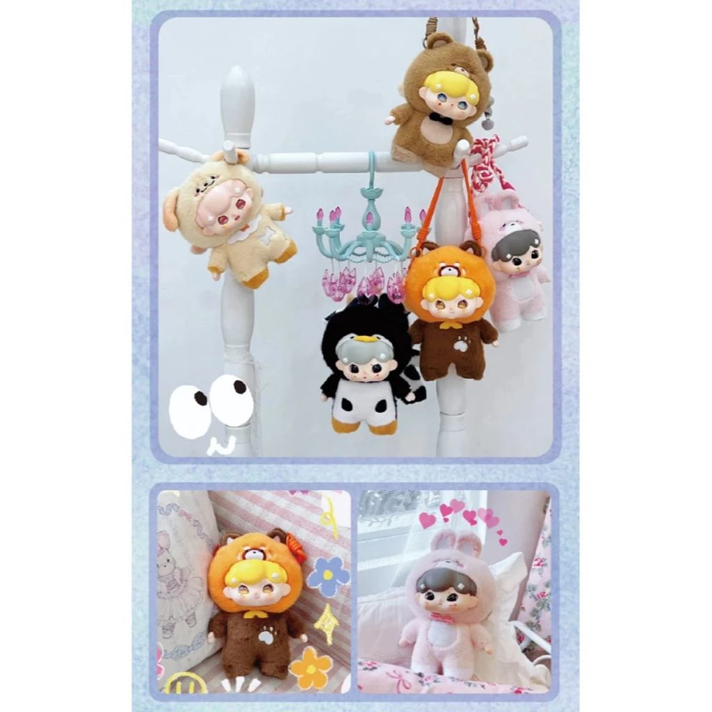Baby Three Thú Bông Billie's Pajama Party V2 (Blindbox Chính Hãng)