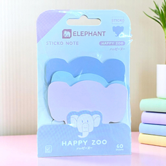 Set 60 Giấy Note Hình Thú Dễ Thương Elephant