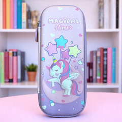 Hộp Bút Nhựa 3d Unicorn Dễ Thương Chống Nước Sức Chứa Lớn