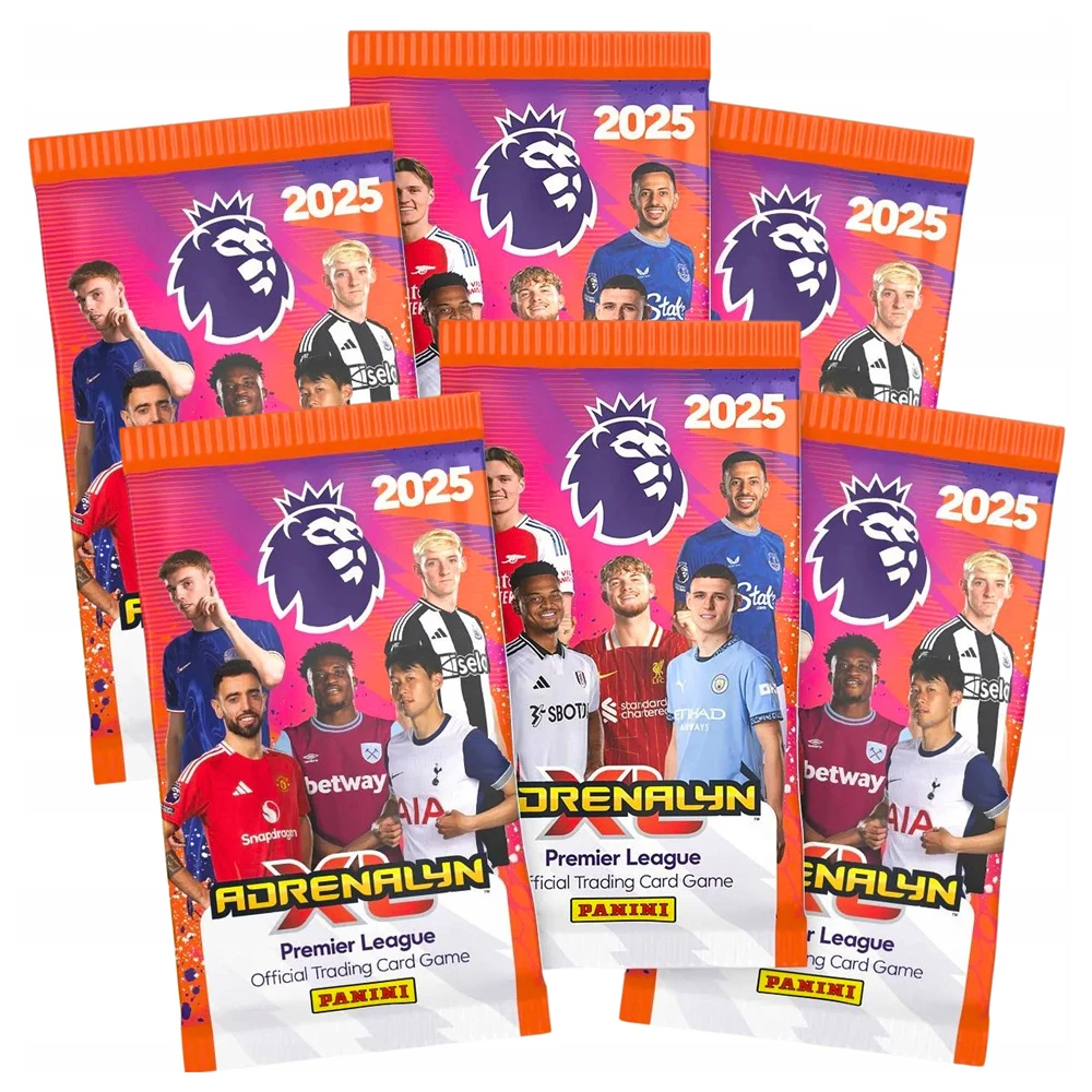 Túi Sưu Tập Thẻ Hình Cầu Thủ Panini Premier League Adrenalyn 2025 (6 Card Ngẫu Nhiên/Túi)(Mẫu Sản Phẩm Giao Ngẫu Nhiên)