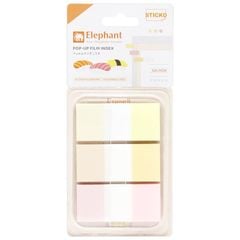 Giấy Note 3 Màu 45 x 25 mm - Elephant ELP24 - Salmon (60 Tờ)