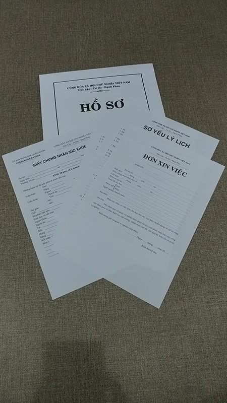 Bộ Hồ Sơ Xin Việc - Màu Trắng