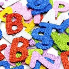Bộ Đồ Chơi Hình Dán Xốp EVA Kim Tuyến - Star Kids K-943 - Hình Chữ (52 Mảnh Ghép)