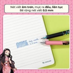 Bút Gel Quick Dry 0.5 mm - Phiên Bản Đặc Biệt Demon Slayer - Thiên Long GEL-033/DS - Mực Xanh - Kamado Tanjiro