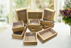 Hộp Quà Kraft Xếp Hình Chữ Nhật - 26 x  18 x 7 cm - Linh Lan