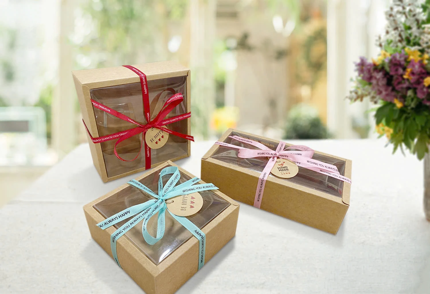 Hộp Quà Kraft Xếp Hình Chữ Nhật - 26 x  18 x 7 cm - Linh Lan