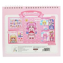 Đồ Chơi Bóc Dán Sticker Thời Trang Kèm Tô Màu Nước Dạng Nén - Công chúa Nini - Kabaxiong KBX-2204A