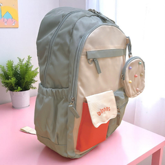 Balo Đi Học Nữ Binbes Phong Cách Nhật Nhẹ, Chống Gù, Màu Pastel, Đựng Laptop, Đi Làm Và Du Lịch