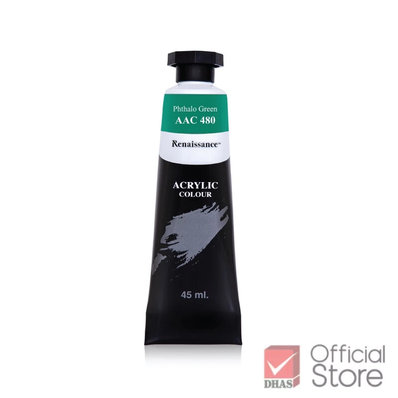 Màu nước acrylic dạng tuýp lớn 45ml Renaissance cao cấp vẽ được trên mọi chất liệu