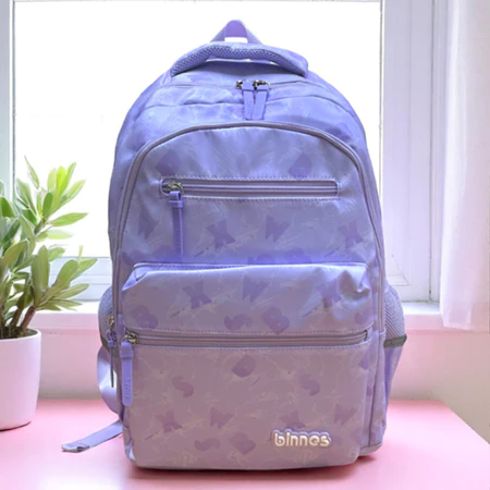 Balo Đi Học Nữ Binbes BNS-6069 Chống Gù, Màu Pastel, Đựng Laptop, Đi Làm Và Du Lịch