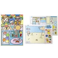 Combo 2 Bộ Tranh Tương Tác Cô Tiên Xanh: Mát Lạnh Ngày Hè