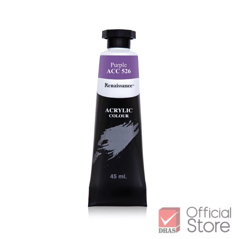 Màu nước acrylic dạng tuýp lớn 45ml Renaissance cao cấp vẽ được trên mọi chất liệu