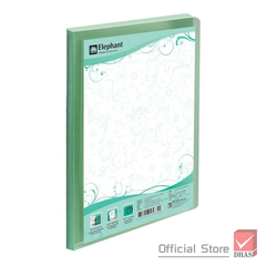 Bìa Lá File A4 Elephant N202 File Nhựa Plastic Dẻo Kèm 20 Lá Đựng Tài Liệu