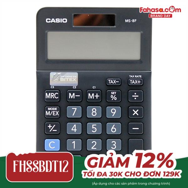 Máy Tính Văn Phòng Casio MS-8F + Bút Ngẫu Nhiên