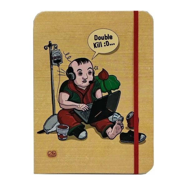 Sổ Ghi Chép Khai Trí Stationery - Simply Daily - Chuyện Ngày Nay - Kẻ Hàng - Mẫu 3 - Cậu Bé & Máy Tính