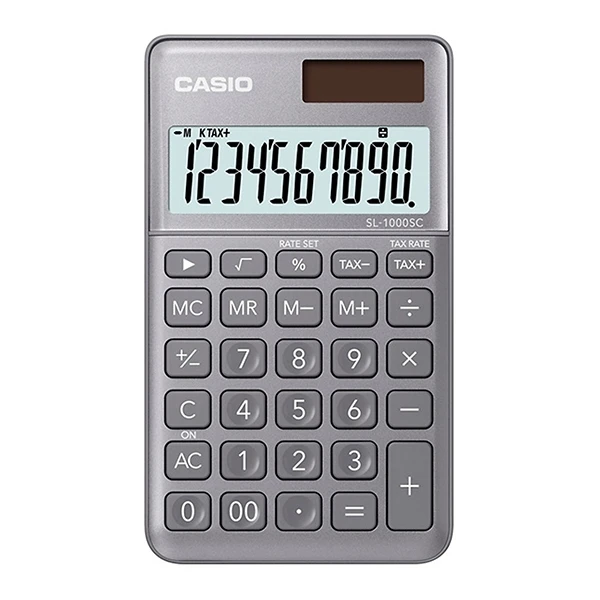 Máy Tính Casio SL1000SC-GY + Bút Ngẫu Nhiên