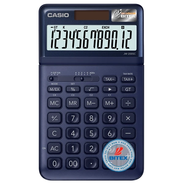 Máy Tính Văn Phòng Casio JW 200SC - NY + Bút Ngẫu Nhiên