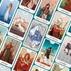 Boxset White Numen Tarot (Bộ Bài + Sách Hướng Dẫn) - Tặng Kèm Bộ Quà All-In: Sổ Xé In Bìa Art Bài + Bộ Postcard In Hình Art Bài Kèm Lịch 2025 + Móc Khóa In Art Bài Random