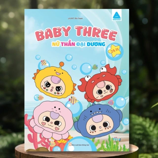 Baby Three Sách Tô Màu Nữ Thần Đại Dương