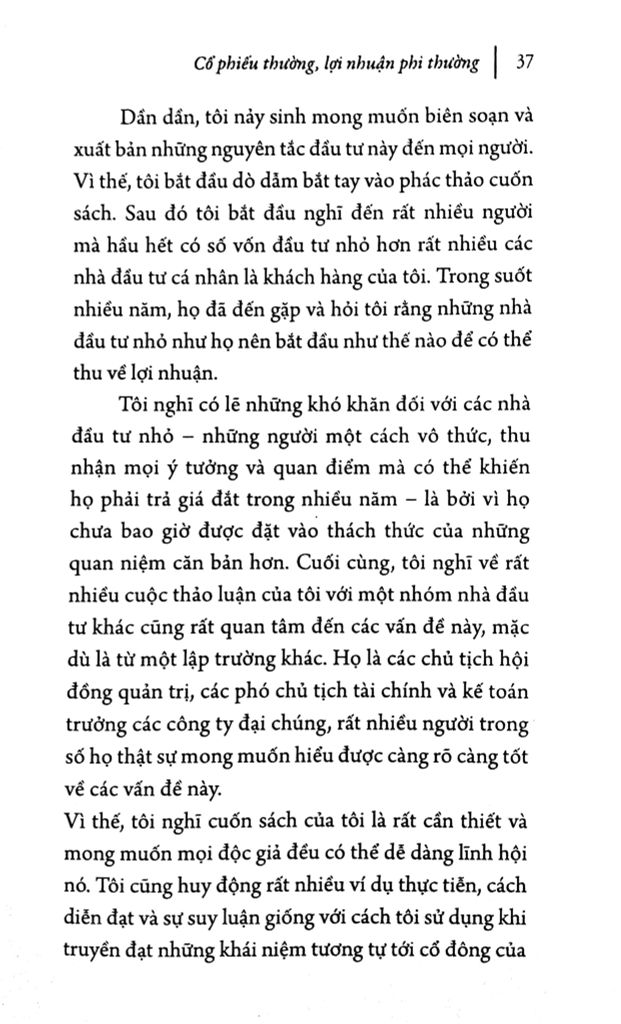 Cổ Phiếu Thường Lợi Nhuận Phi Thường (Tái Bản)