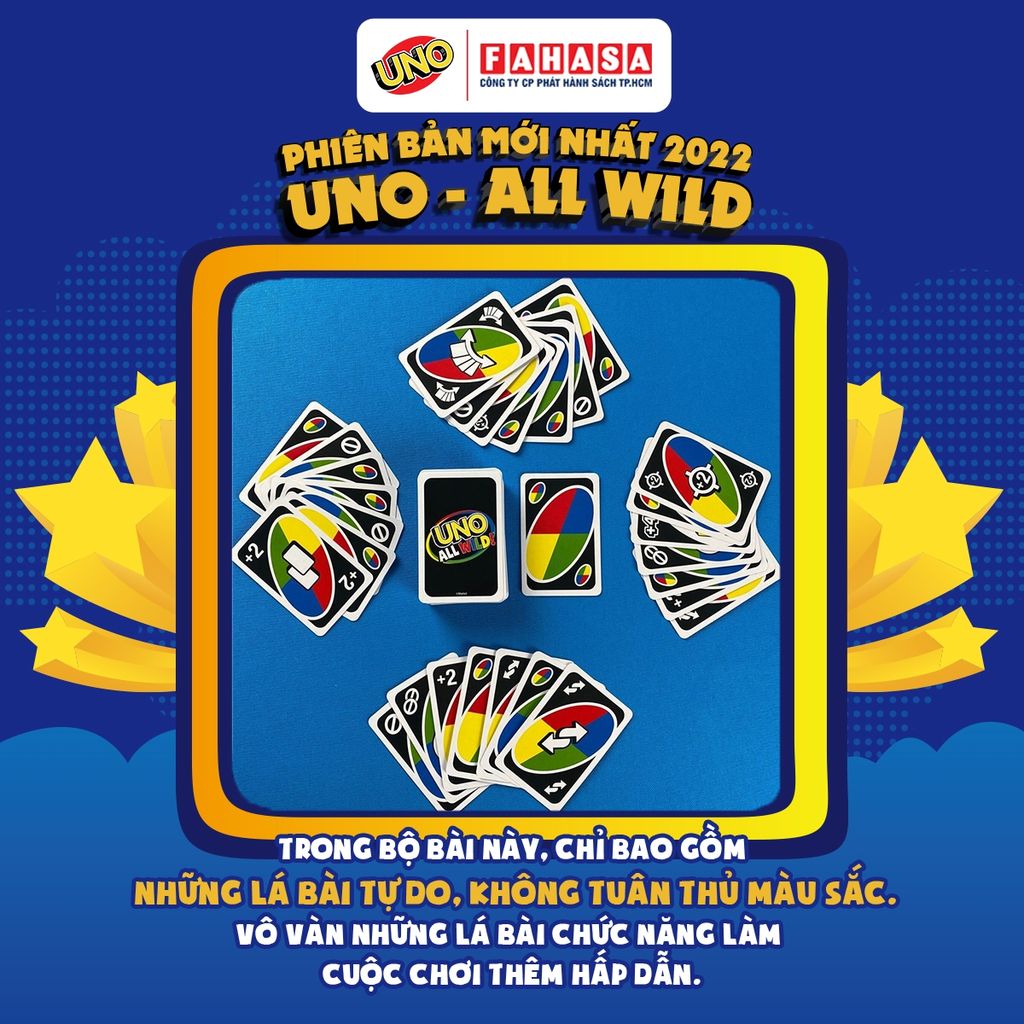 Trò Chơi Trí Tuệ UNO All Wild - Mattel HHL33