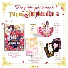 [Manga] Tôi Yêu Nữ Phản Diện - Tập 2 - Tặng Kèm 1 Bìa Áo Rời Phủ UV + 1 Postcard Hai Mặt + 2 Thẻ Bài Poker + 1 Standee PVC Bập Bênh