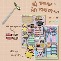 Bộ Tranh Tương Tác Cô Tiên Xanh - Ăn Khuya