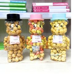 Bắp Rang Bơ Chai To Khổng Lồ Umiki Vị Caramel, Kem, Rau Củ 890g