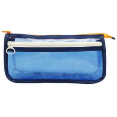 Bóp Viết Trong Suốt Kinhshion C6-274 Túi Viết Nhựa Trong 2 Ngăn Khoang Rộng
