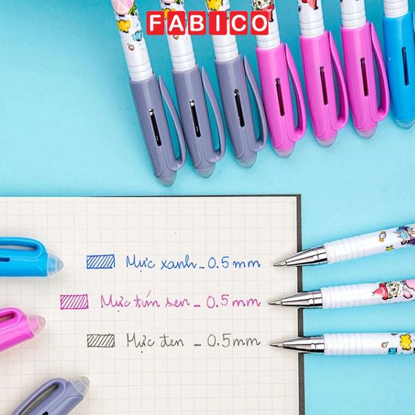 Combo 5 Bút Gel Xóa được TL TP-GELE01 Mực Xanh/Tím/Đen