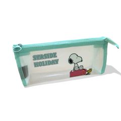 Bóp Viết Lưới Trong Suốt KinhShion Túi Đựng Bút 1 Ngăn Có Khóa Kéo Tiện Lợi