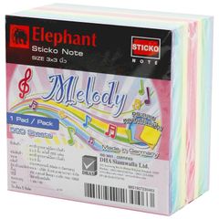 Giấy note, giấy ghi chú tự dính 3x3inch Elephant Thái Lan
