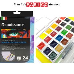 Bộ 24 Màu nước dạng nén Renaissance, Màu nước cao cấp artists watercolour
