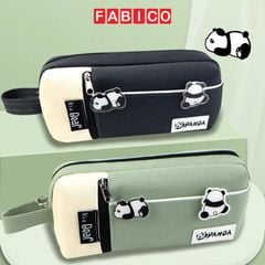 Bóp Viết Vải SHU - Hình Gấu Panda, Hộp Bút Gấu Trúc Ngăn Rộng Dễ Thương